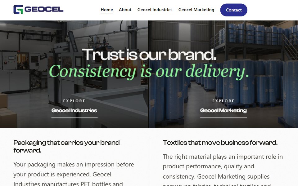 The Geocel website